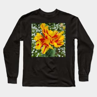 gift for birthday happy birthday beautiful flower Long Sleeve T-Shirt